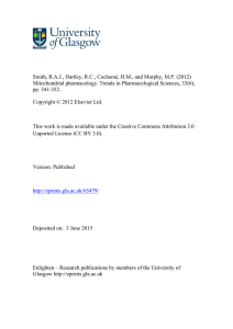 Mitochondrial pharmacology - Enlighten