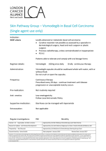 Skin Pathway Group – Vismodegib in Basal Cell Carcinoma (Single