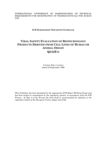 Viral Safety Evaluation of Biotechnology Products Derived