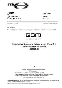 GSM 05.08 - Version 5.1.0 - Digital cellular telecommunications