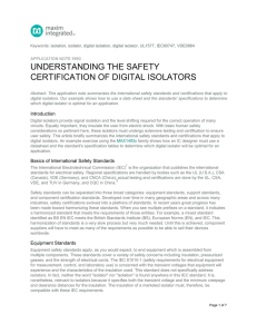 Understanding the Safety Certification of Digital Isolators