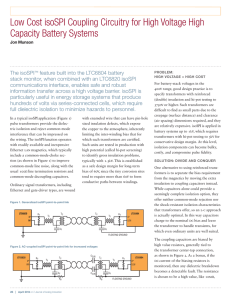Low Cost isoSPI Coupling Circuitry for High Voltage High Capacity