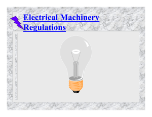 Electrical Machinery Regulations