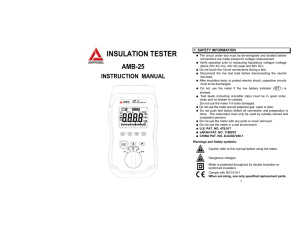 INSULATION TESTER