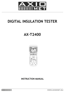 digital insulation tester ax-t2400