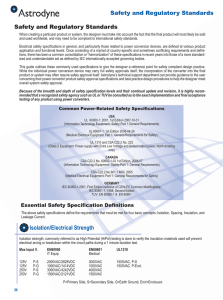 Isolation/Electrical Strength