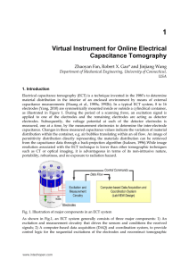 Virtual Instrument for Online Electrical Capacitance