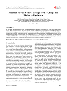 Research on V2G Control Strategy for EV Charge and Discharge