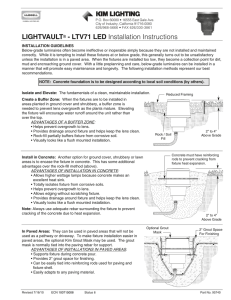 LIGHTVAULT® - LTV71 LED Installation Instructions