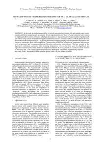 A new Light Induced Volume Dergradation Effect of mc