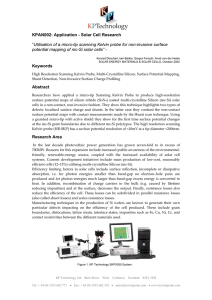 Solar Cells - Air Photoemission System