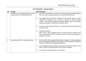 panel decision 1/2014