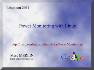 Power Monitoring with Linux - Marc MERLIN`s Home Page