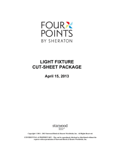 light fixture cut-sheet package