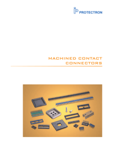 machined contact connectors