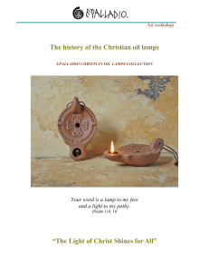 The history of the Christian oil lamps