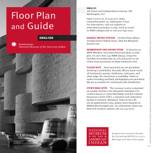 Floor Plan and Guide - National Museum of the American Indian