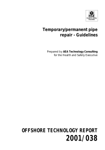 HSE: Temporary/permanent pipe repair