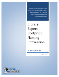 Library Expert Footprint Naming Convention