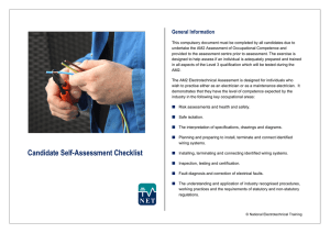 Candidate Self-Assessment Checklist