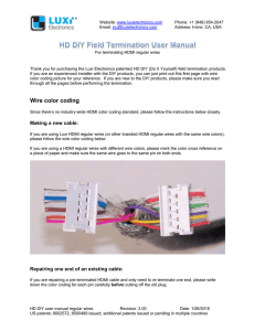 Wire color coding - Luxi Electronics