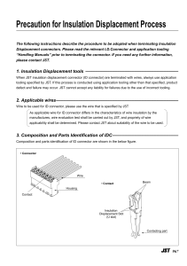 For Insulation Displacement Connection Process