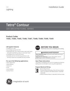 Installation Guide — Tetra Contour Architectural Series