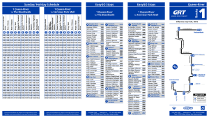 Route 1 Schedule - Grand River Transit