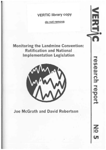 Monitoring the Landmine Convention: Ratification and