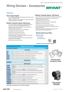 Bryant Wiring Devices Accessories