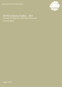 DCMS Evidence Toolkit – DET