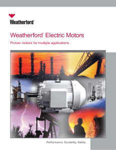Weatherford® Electric Motors