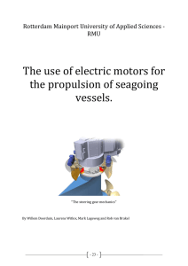 ``The use of electric motors for the propulsion of seagoing vessels