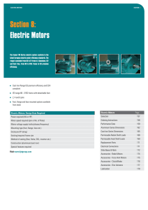 Fenner Electric Motors - Fenner Power Transmission