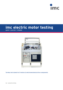 imc electric motor testing