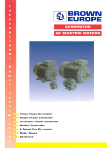 Euromotors AC electric motor catalogue