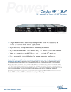 Cordex HP™ 1.2kW - Alpha Technologies Ltd