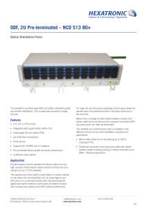 ODF, 2U Pre-terminated