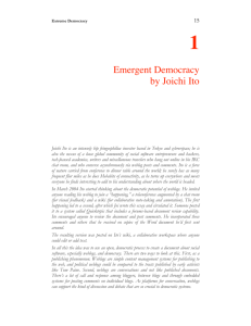 Emergent Democracy by Joichi Ito