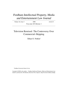 Television Remixed: The Controversy Over Commercial–Skipping
