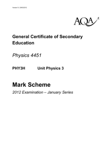 January 2012 Mark Scheme File