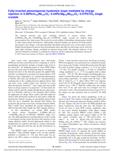 PFM hysteresis loops mediated by charge injection