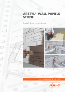 arstyl® wall panels stone