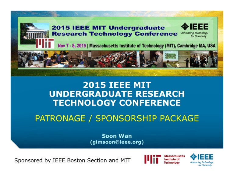 2015 ieee mit undergraduate research technology
