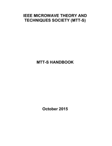 MTT-S HANDBOOK October 2015 - IEEE Microwave Theory and