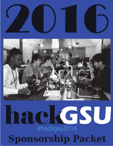 hackGSU - Sponsorship packet SPRING2016