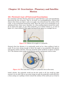 Chapter 10 Gravitation - Planetary and Satellite Motion