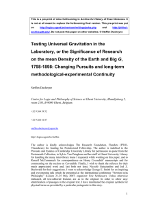 Testing Universal Gravitation in the Laboratory, or the Significance
