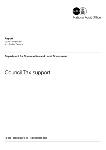 Council Tax support - National Audit Office