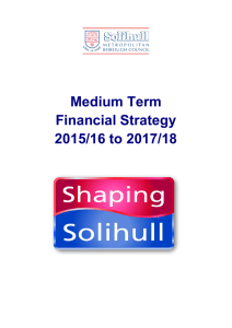 Medium Term Financial Strategy - 2015/16 to 2017/18